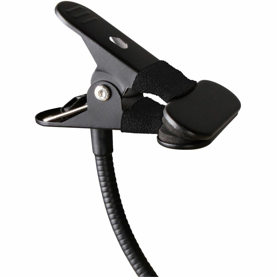 Image of OttLite® Ring Light,Clip-On,Dimmable,Flex Neck,LED,21-1/4"H,BK
