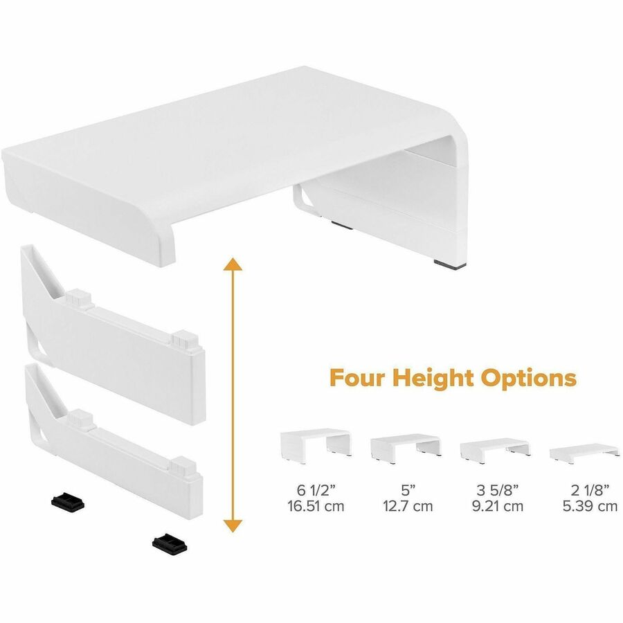 Image of Bostitch® Monitor Stand,Single,Adjustable Height,Cord Channel,WE