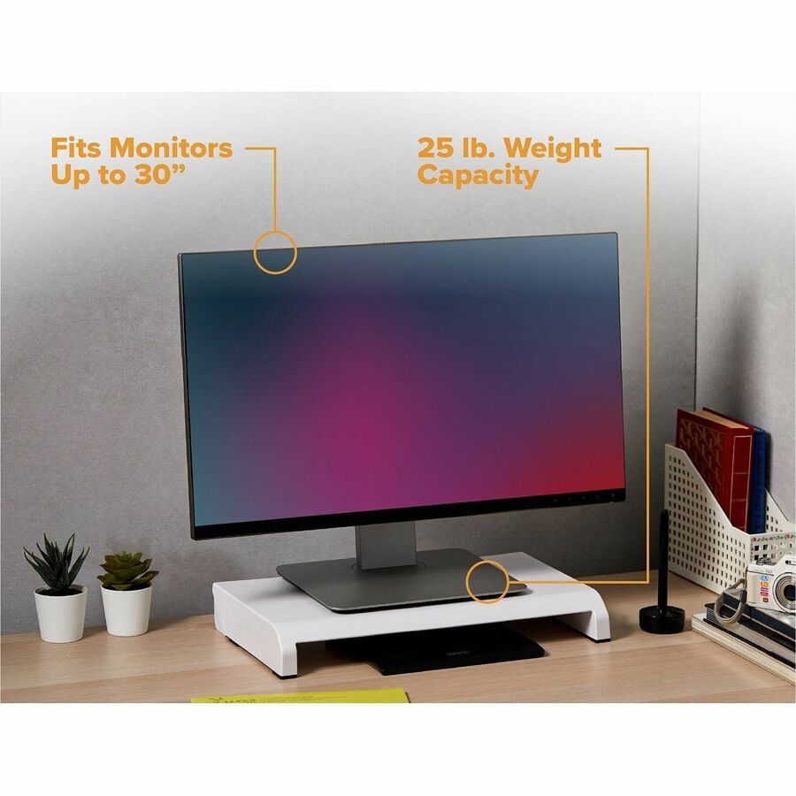 Image of Bostitch® Monitor Stand,Single,Adjustable Height,Cord Channel,WE