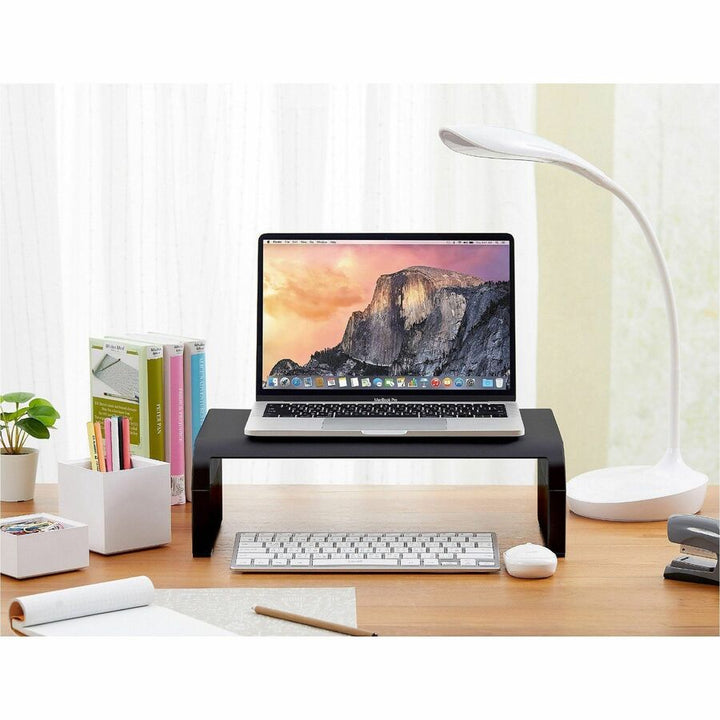 Image of Bostitch® Monitor Stand,Single,Adjustable Height,Cord Channel,BK