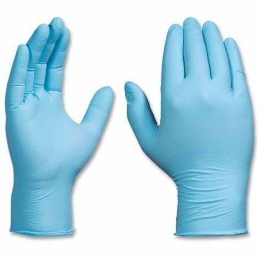 Image of Ammex INPF46100 Gloveworks Blue Nitrile PF Ind LG Gloves