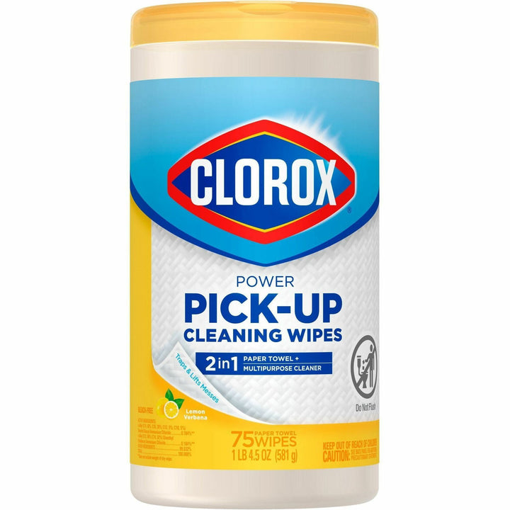 Image of Clorox® Paper Towel Wipes,Multipurpose,LemonVerbena,75Shts,WE