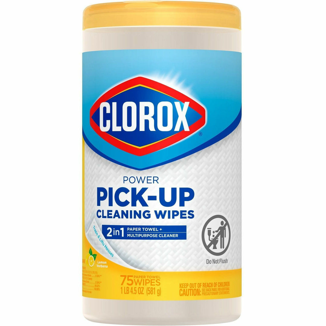 Image of Clorox® Paper Towel Wipes,Multipurpose,LemonVerbena,75Shts,WE