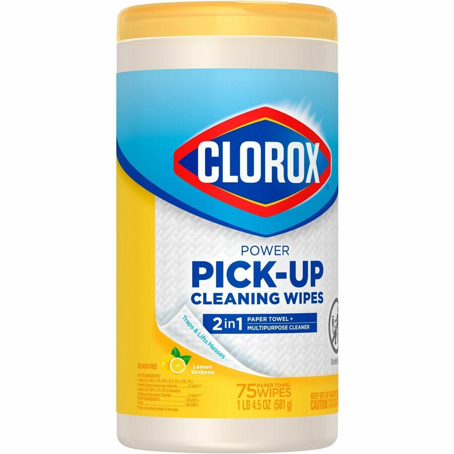 Image of Clorox® Paper Towel Wipes,Multipurpose,LemonVerbena,75Shts,WE