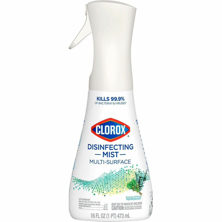 Image of Clorox® Disinfecting Spray,w/Sprayer,EucalyptusPeppermint,16oz,WE