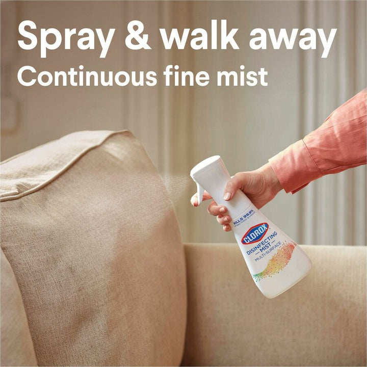 Image of Clorox® Disinfecting Spray,w/Sprayer,EucalyptusPeppermint,16oz,WE