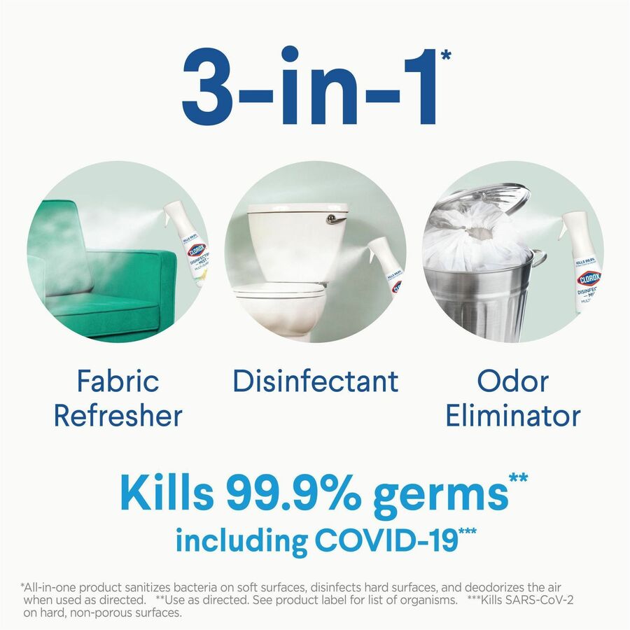 Image of Clorox® Disinfecting Spray,w/Sprayer,EucalyptusPeppermint,16oz,WE