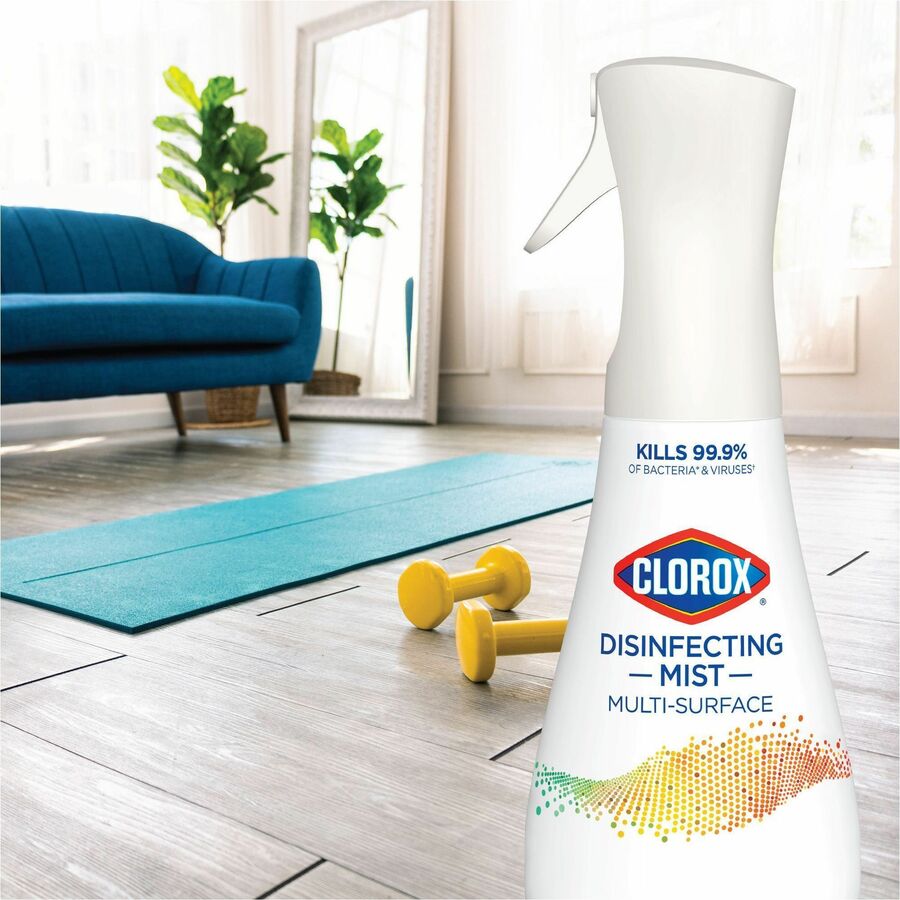 Image of Clorox® Disinfecting Spray,w/Sprayer,EucalyptusPeppermint,16oz,WE