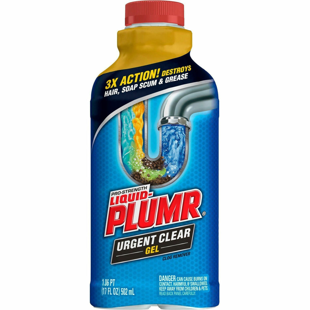 Image of Clorox® Drain Cleaner, Gel, Bathtub/Kitchen, 17oz, BE
