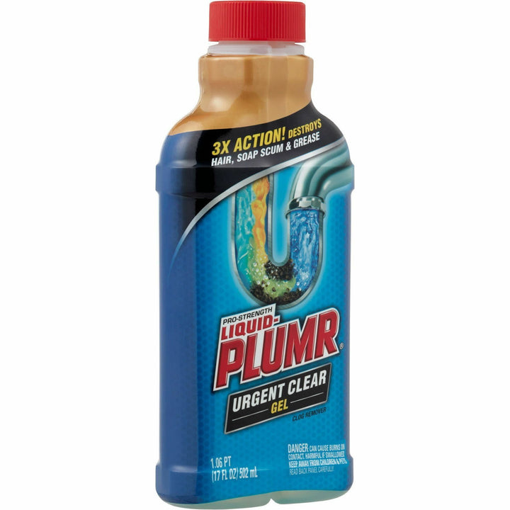 Image of Clorox® Drain Cleaner, Gel, Bathtub/Kitchen, 17oz, BE
