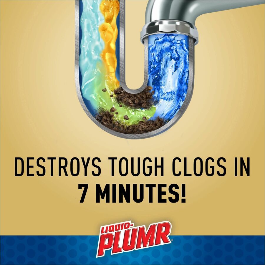 Image of Clorox® Drain Cleaner, Gel, Bathtub/Kitchen, 17oz, BE