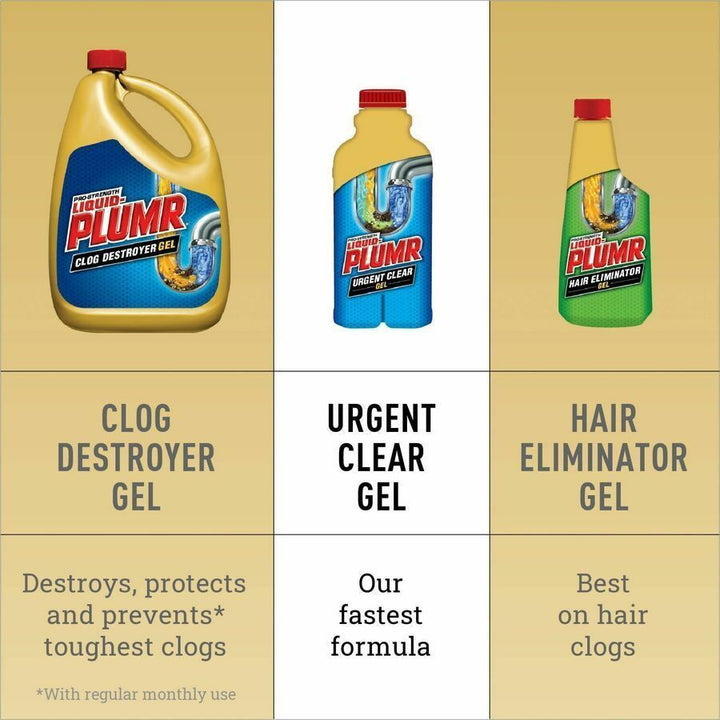 Image of Clorox® Drain Cleaner, Gel, Bathtub/Kitchen, 17oz, BE