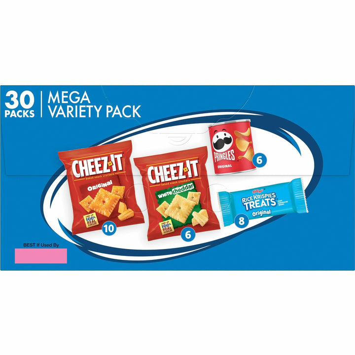Image of Kellogg's 00149 Snacks Mega Variety Pack, Assorted, 1.88 lb, 30 / Box