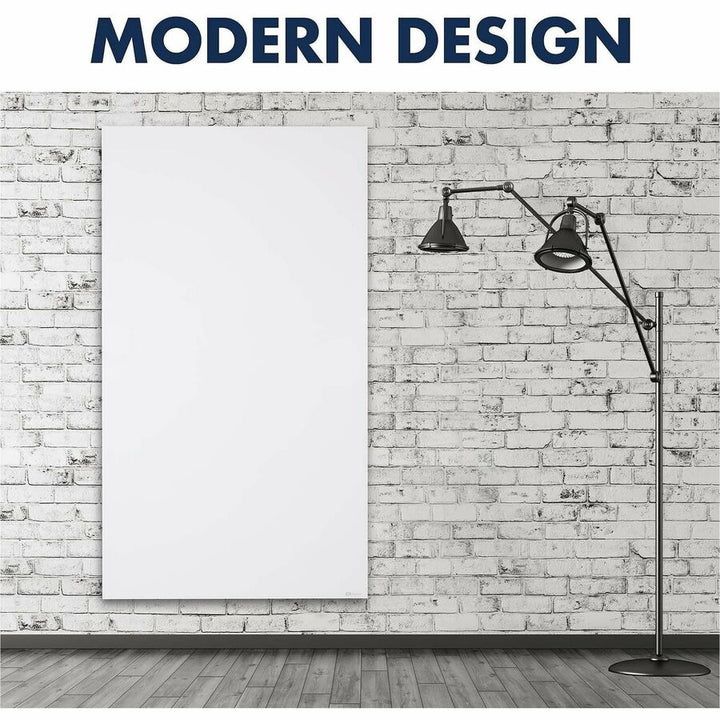 Image of Quartet® InvisaMount Vertical Magnetic Glass Dry-Erase Boards, 42" x 74", White Surface