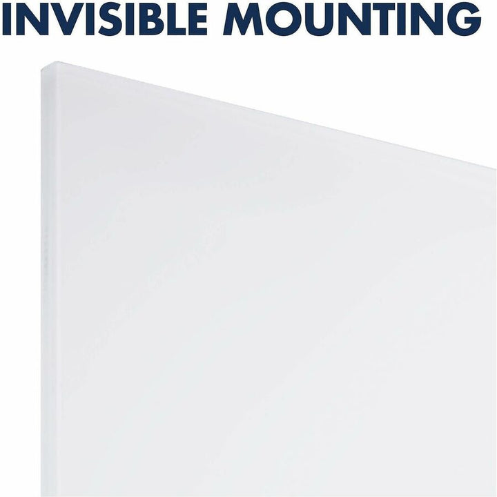 Image of Quartet® InvisaMount Vertical Magnetic Glass Dry-Erase Boards, 48" x 85", White Surface