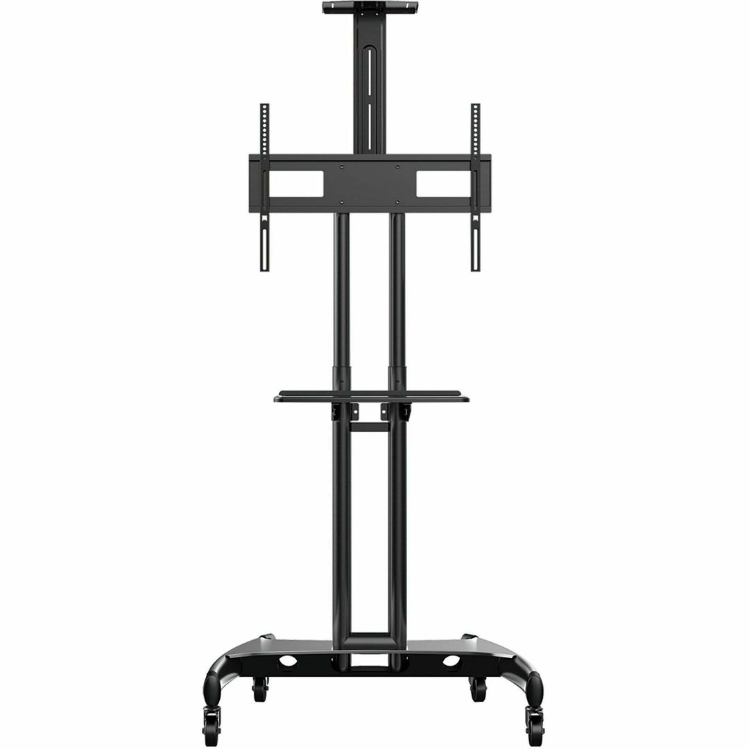 Image of Rocelco TV Cart,2 Shelves,Steel Frame,For 32" to 70" TVs,70"H,BK