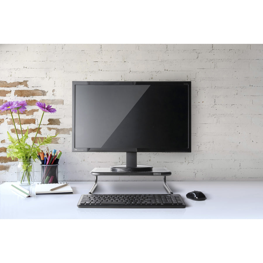 Image of Allsop® Metal Art Jr. Monitor Stand, 14.75" X 11" X 4.25", Black, Supports 40 Lbs