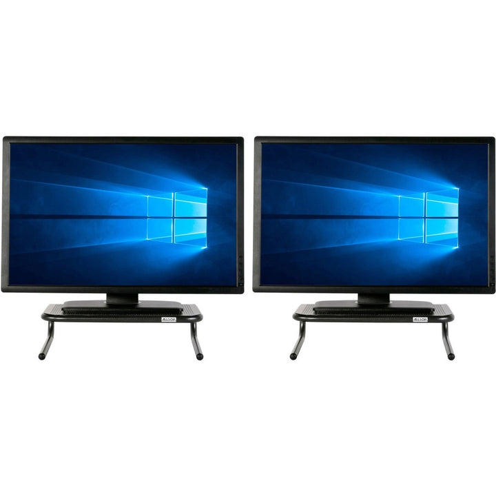 Image of Allsop® Metal Art Jr. Monitor Stand, 14.75" X 11" X 4.25", Black, Supports 40 Lbs