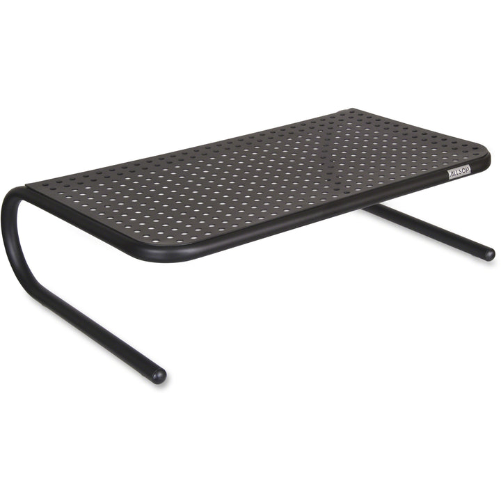 Image of Allsop Metal Art 30336V2 Large Metal Monitor Stand, 5.25" H x 18.50" W x 12.25" Depth, Powder Coated, Metal, Steel, Black, 1 Each
