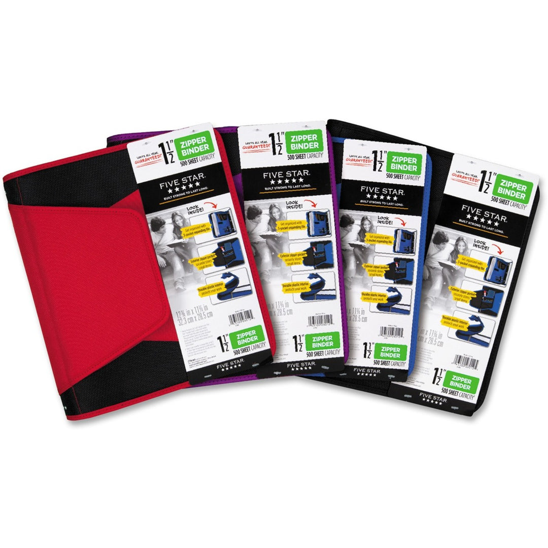 Image of Mead® Binder,Zipper,Pocket/FileExpander,2-3/4"x11-1/4"x12-3/4",MI