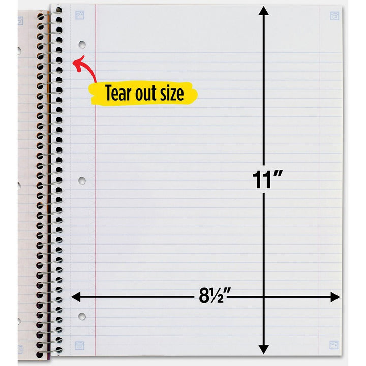 Image of Mead® Notebook,1 Subject,100 Shts,College Ruled,8-1/2"x11",WE