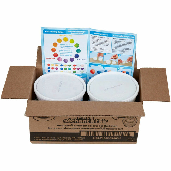 Image of Crayola® Clay, Soft, Air Dry, 2.5 lb, 4/PK, Assorted