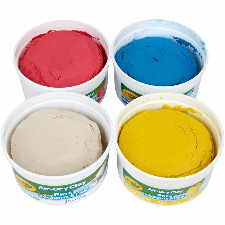 Image of Crayola 575100 Air-Dry Clay, Classroom, Room, Assorted, 4 / Pack