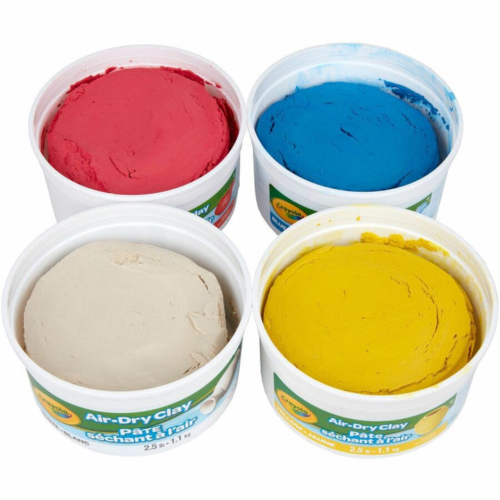 Image of Crayola 575100 Air-Dry Clay, Classroom, Room, Assorted, 4 / Pack