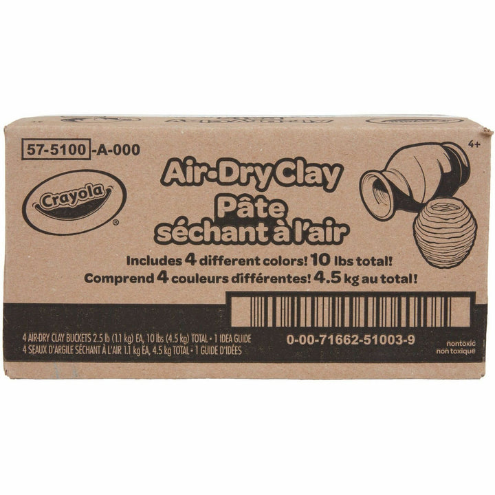 Image of Crayola 575100 Air-Dry Clay, Classroom, Room, Assorted, 4 / Pack