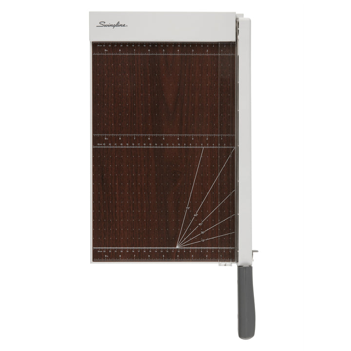 Image of Swingline® Paper Cutter, w/LED, Wood, 10 Sht Cap, 15"L, GY