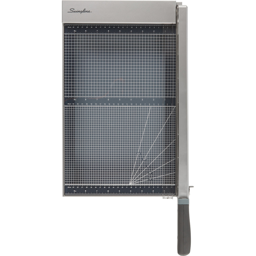 Image of Swingline® Paper Cutter, w/LED, Glass, 15 Sht Cap, 15"L,GY