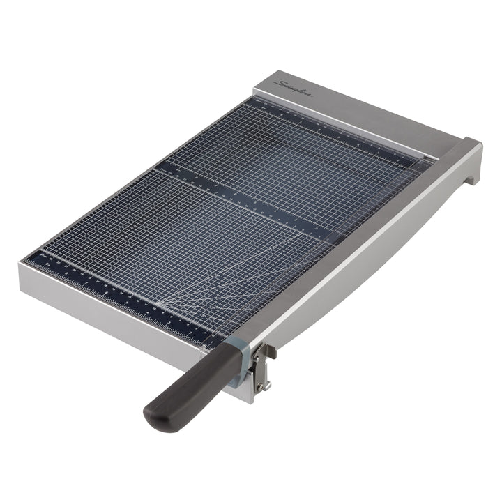 Image of Swingline® Paper Cutter, w/LED, Glass, 15 Sht Cap, 15"L,GY