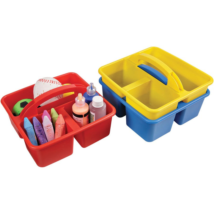 Image of deflecto® Caddy, f/Kids, 3 Compartments, 9.4"x9.3"x5.3", YW