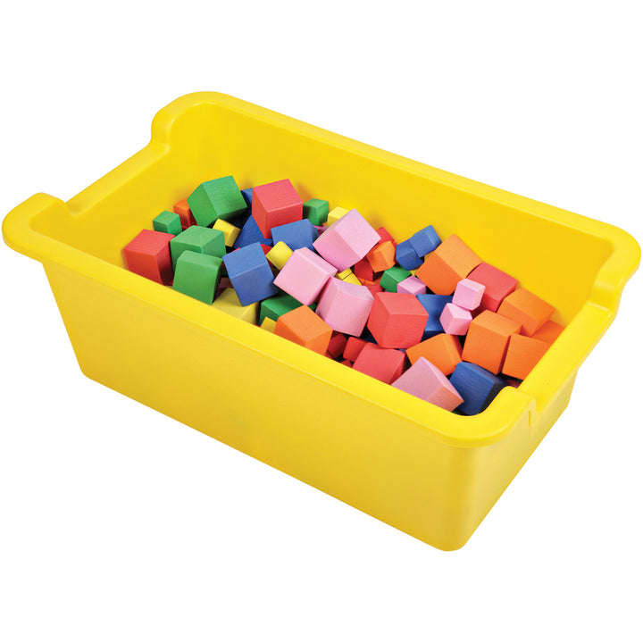 Image of deflecto® Storage Bin,w/Handles,f/Kids,Rectangle,13.2"x8"x5",YW