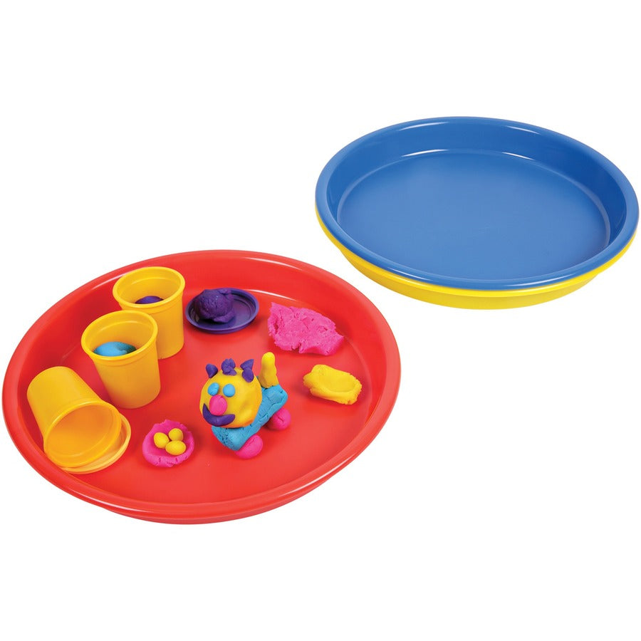 Image of deflecto® Tray, f/Crafts, Antimicrobial, 13" Round, YW