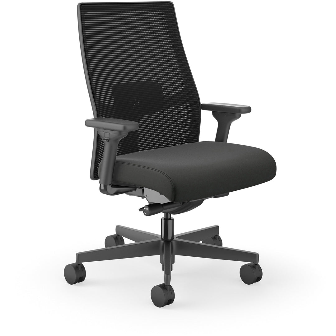 Image of HON® Mid-Back Task Chair,Big&Tall,30"x30"x46",BK Contourett Seat