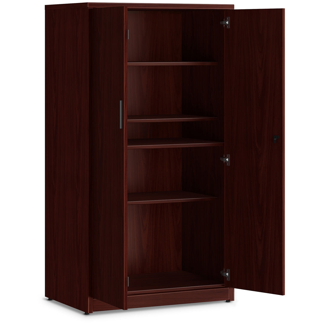 Image of HON® Storage Cabinet, 5 Shelves, 36"x24"x66-5/8", Mahogany