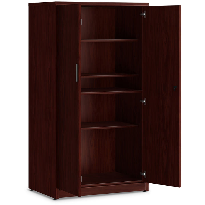 Image of HON® Storage Cabinet, 5 Shelves, 36"x24"x66-5/8", Mahogany