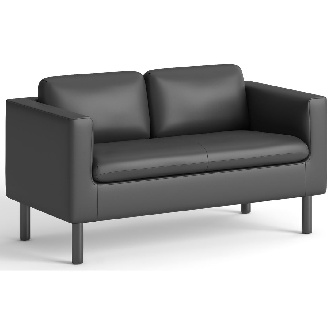 Image of HON® Parkwyn Series Loveseat, 53.5" x 26.75" x 29", Black