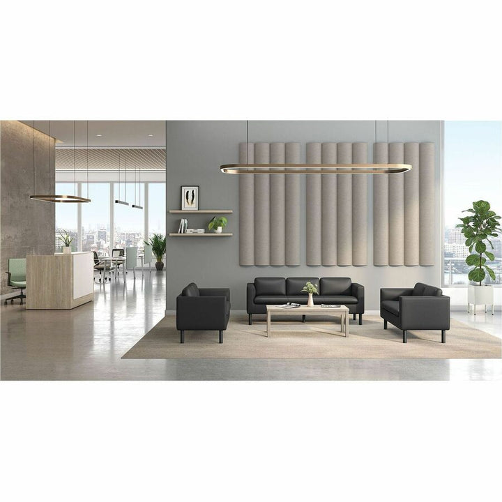 Image of HON® Parkwyn Series Loveseat, 53.5" x 26.75" x 29", Black