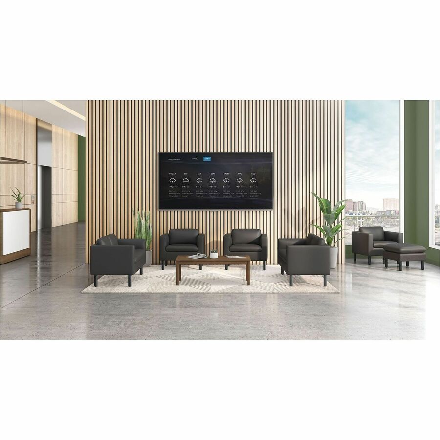 Image of HON® Parkwyn Series Loveseat, 53.5" x 26.75" x 29", Black
