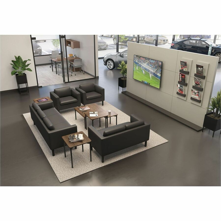 Image of HON® Parkwyn Series Loveseat, 53.5" x 26.75" x 29", Black