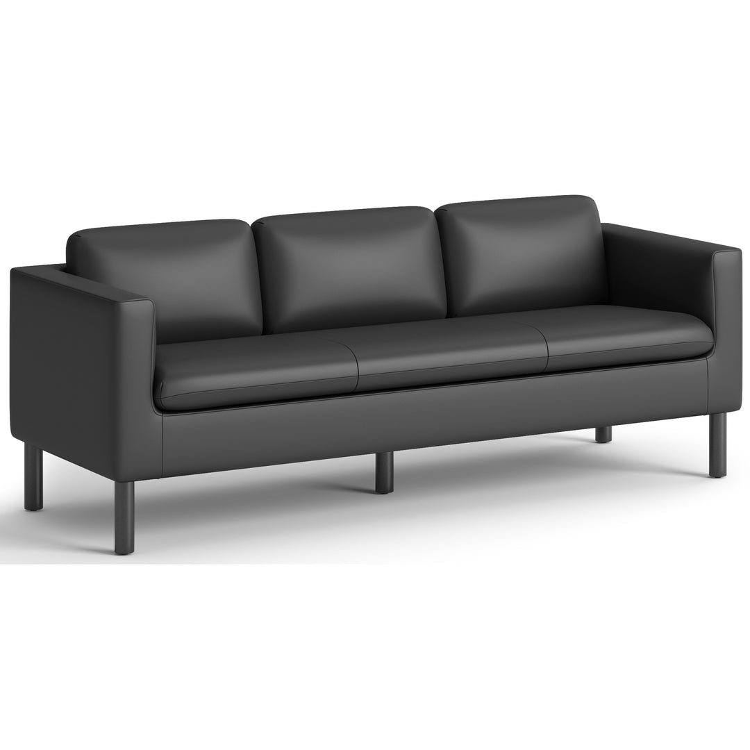 Image of HON® Parkwyn Series Sofa, 77" x 26.75" x 29", Black