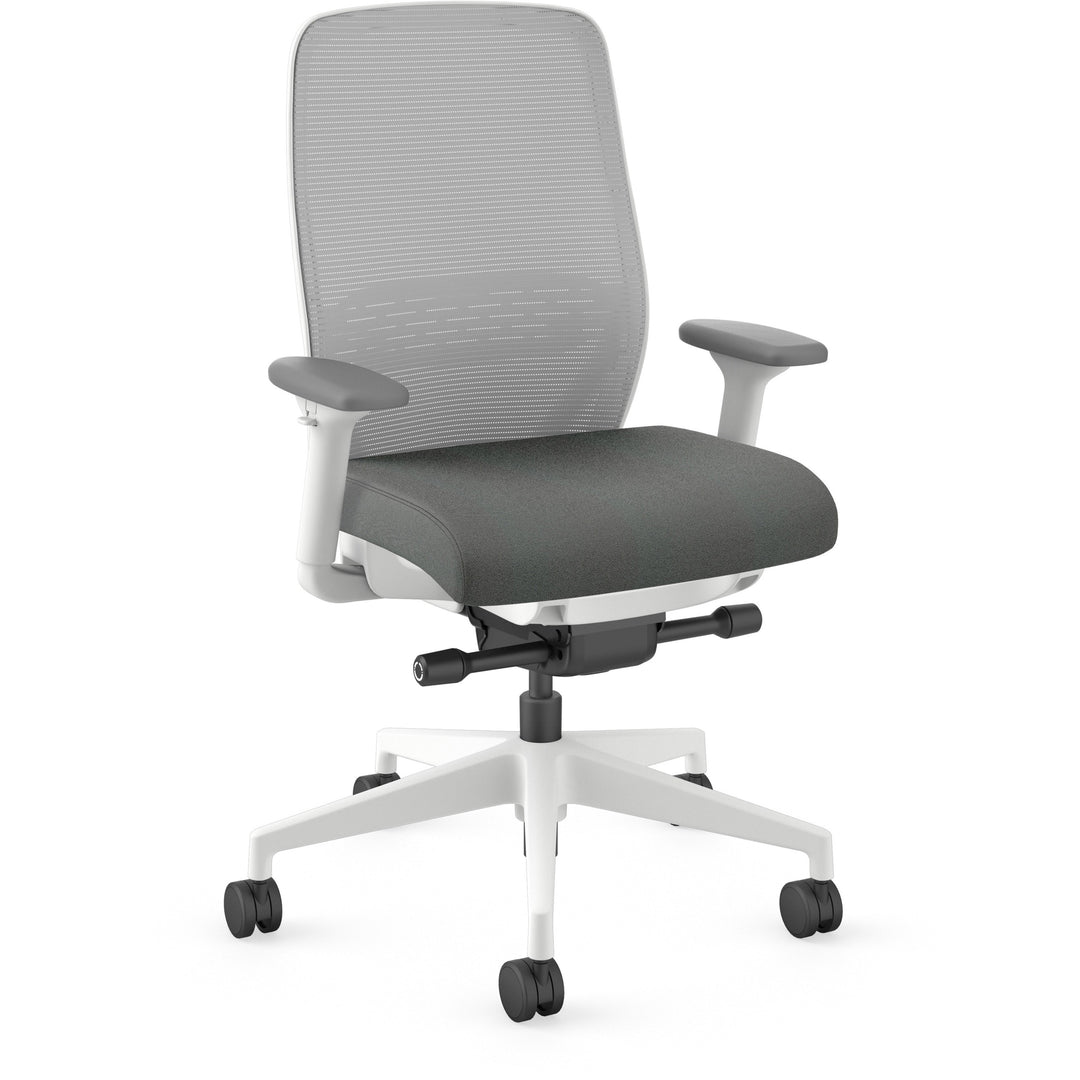Image of HON® Task Chair,29"x29"x42-3/4",Fog Mesh/Iron Ore Fabric/WE Frame