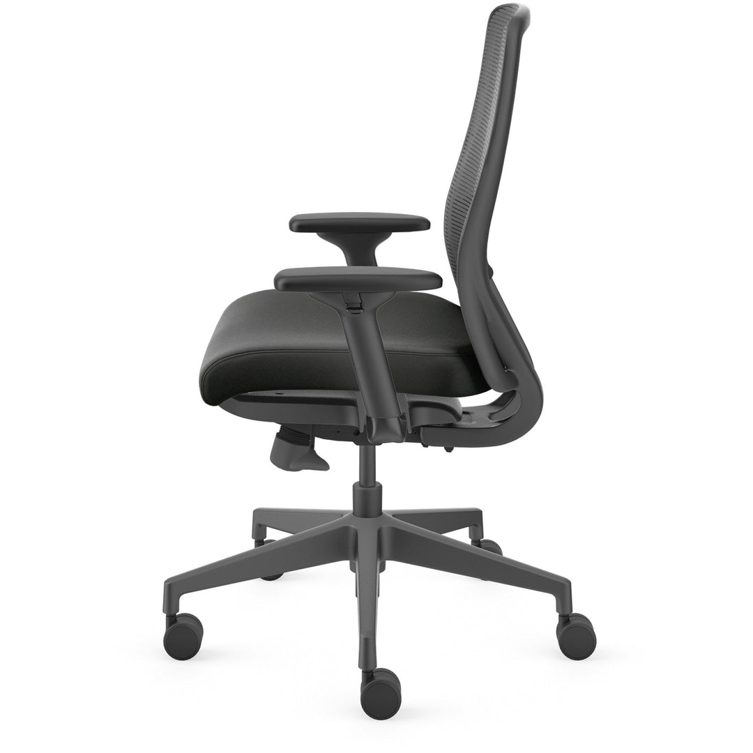 Image of HON® Task Chair,Knock-Down,29"x29"x42-3/4",Black Mesh/Vinyl