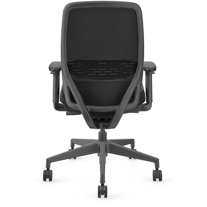 Image of HON® Task Chair,Knock-Down,29"x29"x42-3/4",Black Mesh/Vinyl