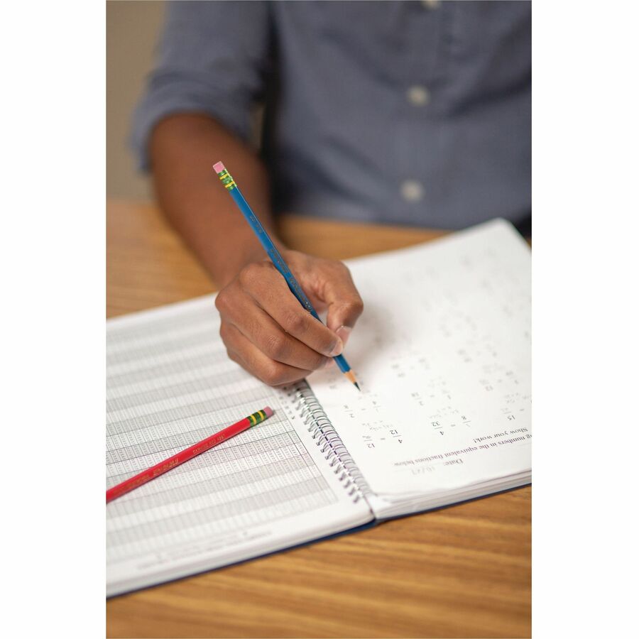 Image of Ticonderoga X13941 Erasable Pre-Sharpened Checking Pencils, Red Lead, Red Barrel, 4 / Pack