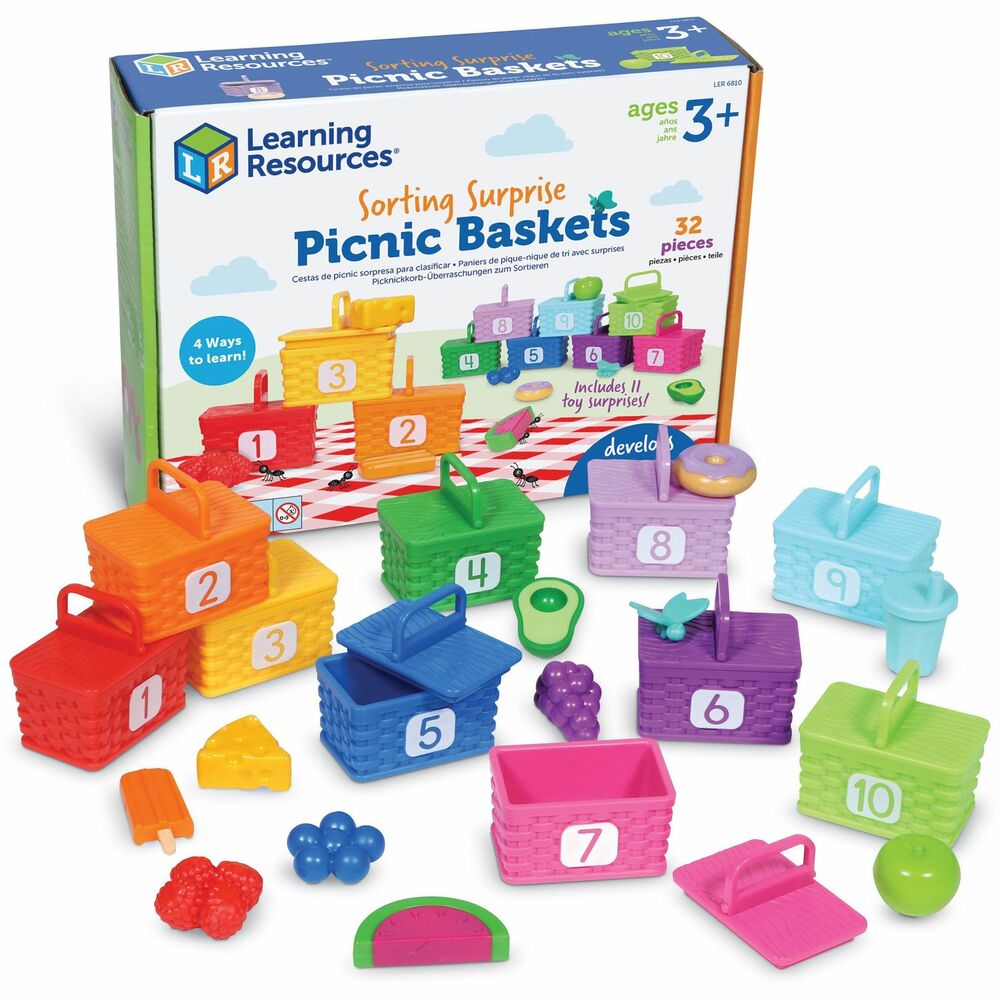 Image of Learning Resources Sorting Set, Ages 3+, 32 Pcs, Multi