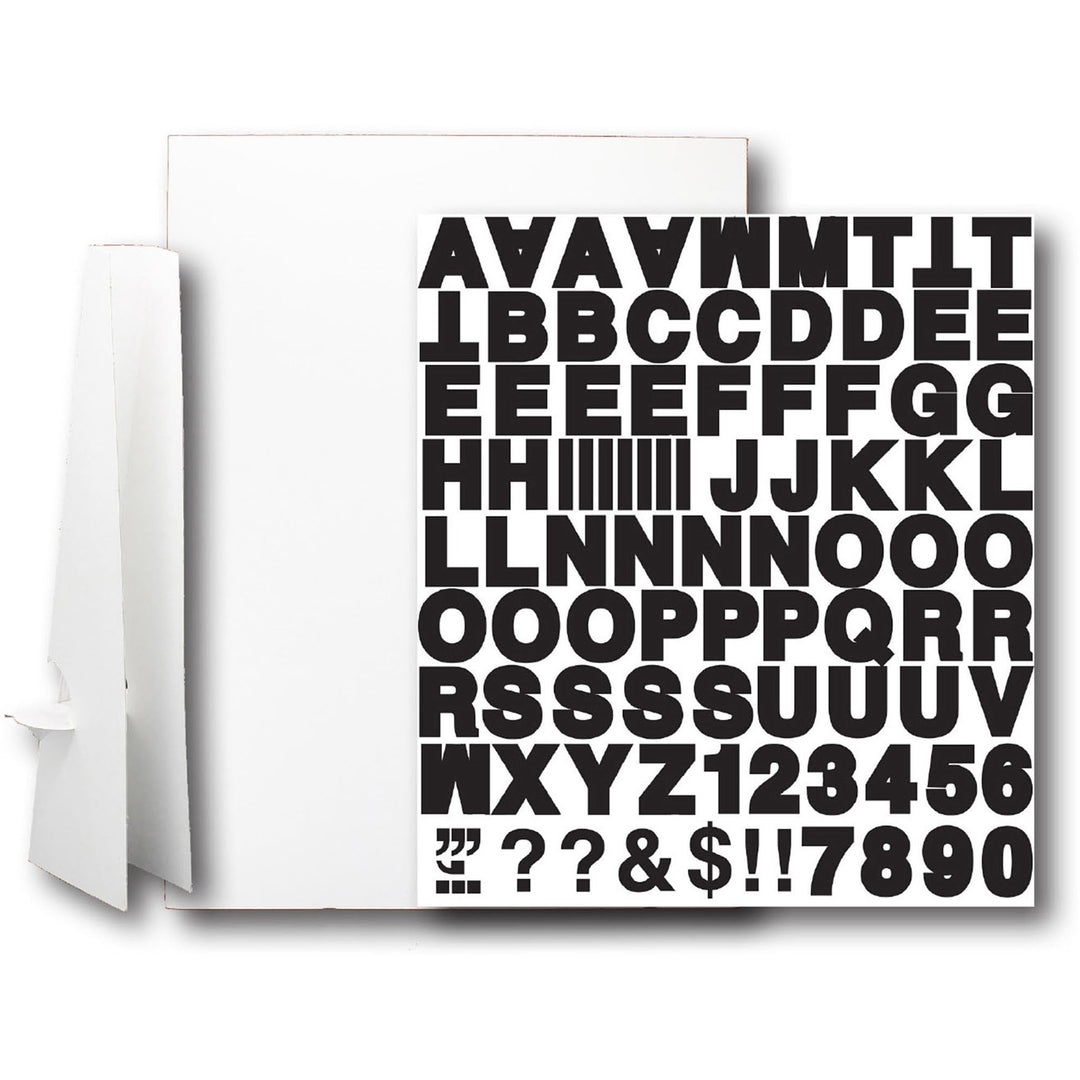 Image of Flipside 32301 Corrugated Project Sheet Sign Kit, White, 1 Each