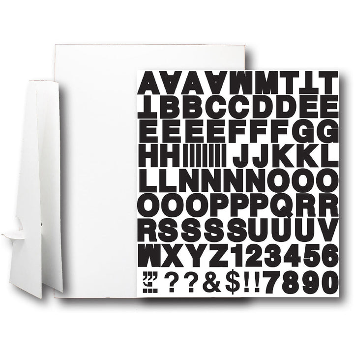 Image of Flipside 32301 Corrugated Project Sheet Sign Kit, White, 1 Each